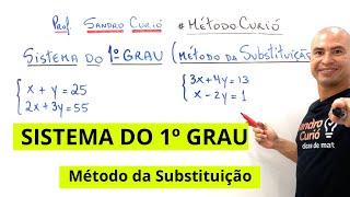 SISTEMA DO 1º GRAU | MÉTODO DA SUBSTITUIÇÃO