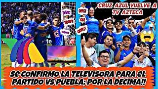 ▶️CRUZ AZUL vuelve a TV AZTECA ¡SE CONFIRMO la televisora PARTIDO VS PUEBLA!NUEVO PROYECTO DE PIOVI