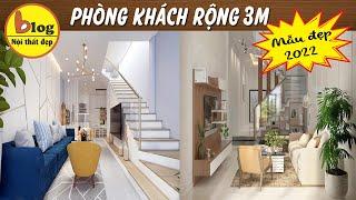 Kinh nghiệm thiết kế phòng khách cho nhà ống 3m rộng rãi và đủ tiện nghi