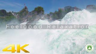 Rhine Falls Schaffhausen Switzerland 4K 10h epic original Sound