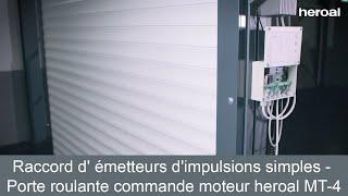 Raccord d' émetteurs d'impulsions simples - Porte roulante  moteur heroal MT-4 | Services heroal