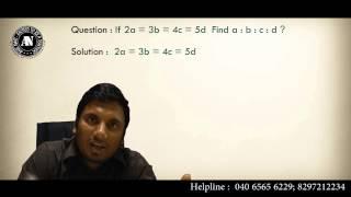 Anil Nair's Shortcut technique on Ratios( Useful for CAT,XAT,Bank PO,SSC )