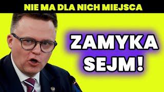 Hołownia zamyka Sejm! Posłowie protestują!