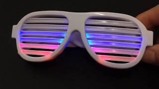 Sound Activated Multicolored Shutter Shades