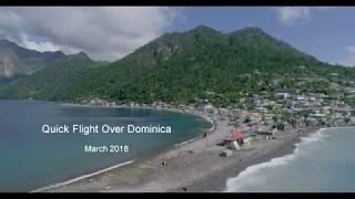 Dominica, Eastern Caribbean, march 2018 - 6 months after hurricane Maria.