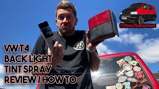 VW T4 - Back Light Tint Spray - Review - Will It Work??