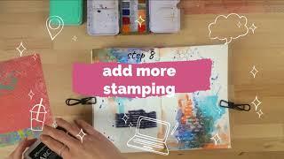 Easy Mixed Media Art Journal Tutorial With A Magazine Image