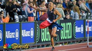 France's Sasha Zhoya STORMS to 110m hurdles win at Diamond League | NBC Sports