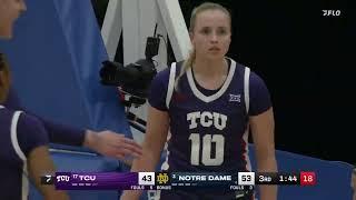 NCAA WBB Highlights: No. 3 Notre Dame vs No. 17 TCU Women's Basketball