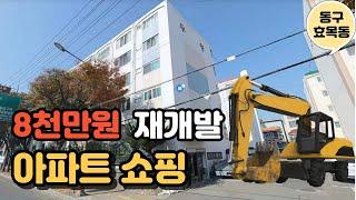 초대박! 재개발과 가로주택정비 이슈가 함께 있는 대구 동구 효목동 8천만원 경매 아파트 분석