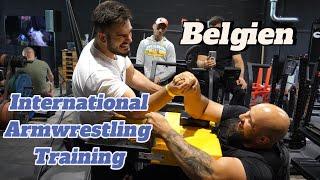 INTERNATIONAL ARMWRESTLING TRAINING 2024 BELGIUM | Rino Masic, Dmitri Vizii, Josia Schäfer and more