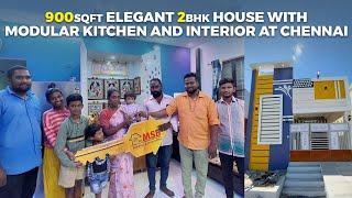 9 0 0 Sq.ft-ல் கட்டிய ஒரு அழகிய 2BHK தனி வீடு|சென்னை- VPT| 7904892124| 9790717513 | #srimsbbuilders