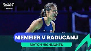 Jule Niemeier v Emma Raducanu | Germany v Great Britain 2024 Billie Jean King Cup Finals Highlights