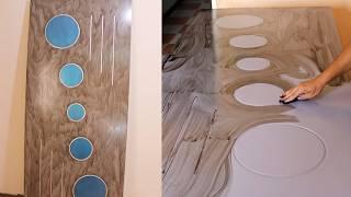 Painting a lead wood door in an amazing way.