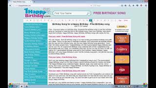 how to make Happy Birthday Song in English  www.1happybirthday.com