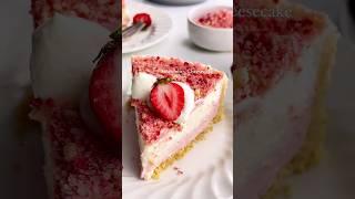 No Bake Strawberry Crunch Cheesecake