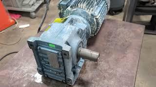 Sew-EuroDrive Right Angle Motor & Gearbox K67 5.4 HP 12.48 Ratio [E5F]