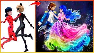 Miraculous: Ladybug Catnoir Transformation In Party - Miraculous Cartoon Art | Fashion Wow