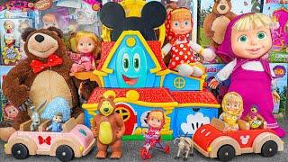 97 Minutes of Satisfying ASMR Unboxing | Adorable Masha and The Bear Funhouse Playset & Masha Car 