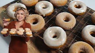 Super Easy Baked Pumpkin Donuts in just a FEW minutes!