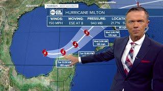 Latest forecast on Category 4 Hurricane Milton