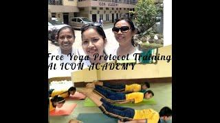 YOGA Protocol at ICON Academy, Rajgarh Road, Guwahati, Assam