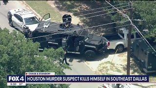 Houston murder suspect kills himself in Southeast Dallas following chase