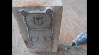 Carving a Wooden Bear Part 1