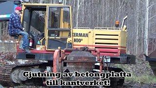 Gjutning av betongplatta