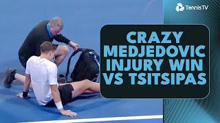 CRAZY Injury Drama As Hamad Medjedovic Defeats Stefanos Tsitsipas | Doha 2025