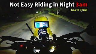 Solo Riding in Mid Night Very Dangerous | Journey Begin GOA TO SHIRDI