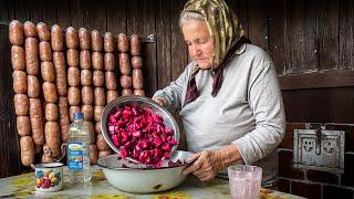 Lonely Elderly Grandma Living Far from Civilization: Ancient Recipe in Remote Mountain Village