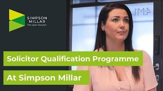 Our Solicitor Qualification Programme at Simpson Millar