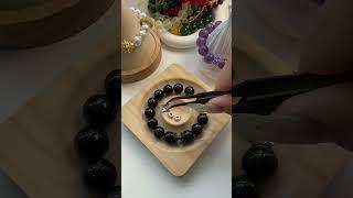 Ink jade silver mang! "Shadow of the Night" bracelet making tutorial #braceletmaking #beads