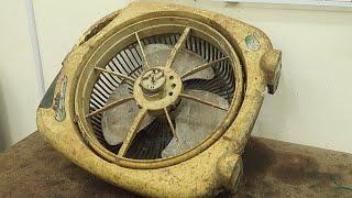 Very old box fan restoration - Restore electric fan step by step