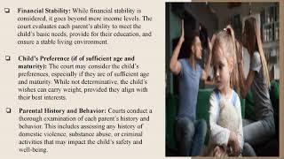 Factors Considered in Determining Child Custody in California