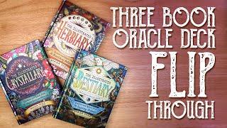 Three Book Oracle Deck Flip Through - Illustrated Bestiary, Herbiary & Crystallary, Magical Crafting