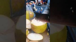 super fast coconut cutting #shorts #streetfood #viral #coconut #asmr