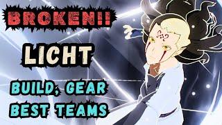 LICHT IS BROKEN!! LICHT GUIDE, BUILD, GEARS, TEAMS, PVP SHOWCASE!! Black Clover Mobile