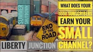 How much money will your small YouTube channel earn you? Time for a break - Liberty Junction Ep 39