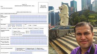 How to Fill Singapore Visa Form | Singapore Visa For Indians