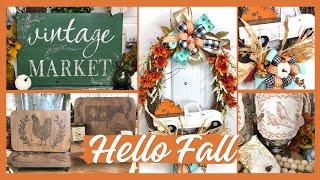 Delightful Decor Inspiration for Fall • Scrap Wood Projects • Beautiful Bow Tutorial for Wreaths