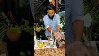 Sherine John cocktail making