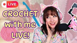  Crochet With Me LIVE! - First Ever Stream!  Shaiyeh