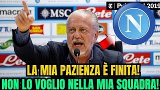 LA PAZIENZA È FINITA! USCITA CONFERMATA! NOVITÀ DAL CALCIO NAPOLI