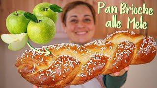 SOFT BRIOCHE BREAD BRAID WITH APPLES Easy Recipe by Benedetta