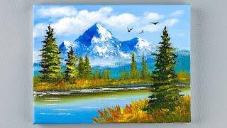 Landscape Painting For Beginners | Acrylic Painting Aham Art