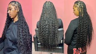 Smedium Boho Butt Length Knotless Braids with Human Hair + Heart ft. Eayon Hair | Desii Adore TV