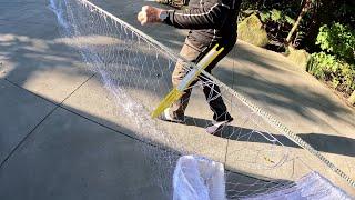 How to Make a Flounder Net at Home ( Repair Old One )