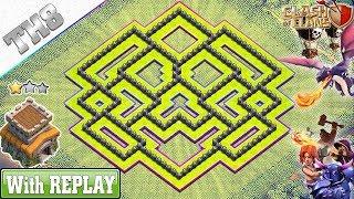 BEST TH8 Base (Trophy/War) with REPLAYS !! Anti 2 star TH8 Base - Clash of Clans